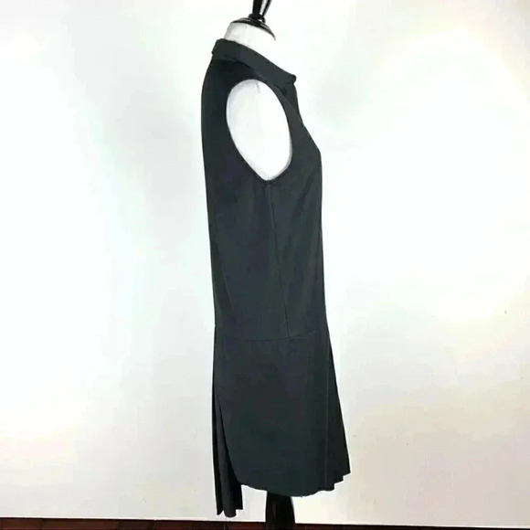 Oak Womens dress size S black wool blend asymmetrical minimalist utilitarian - Picture 4 of 10